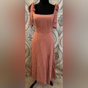 Reformation Twilight Midi Dress in Praline Size 2